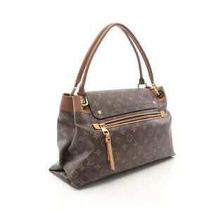 Louis Vuitton Olympe Shoulder Bag Canvas Leather Monogram Brown